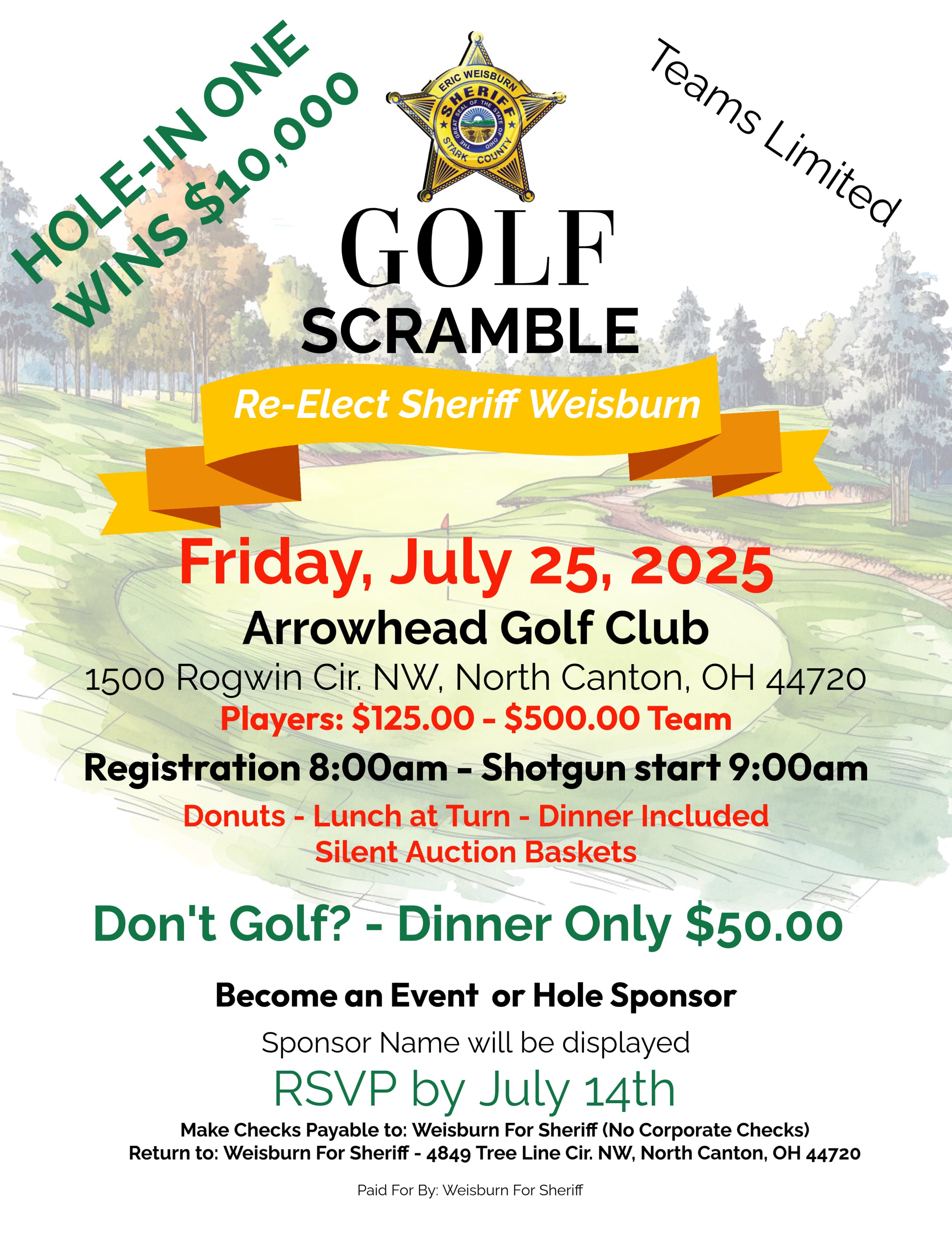 Golf Fundraiser Flyer